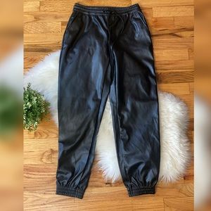 A NEW DAY Black Faux Leather Pants NWOT (XS)